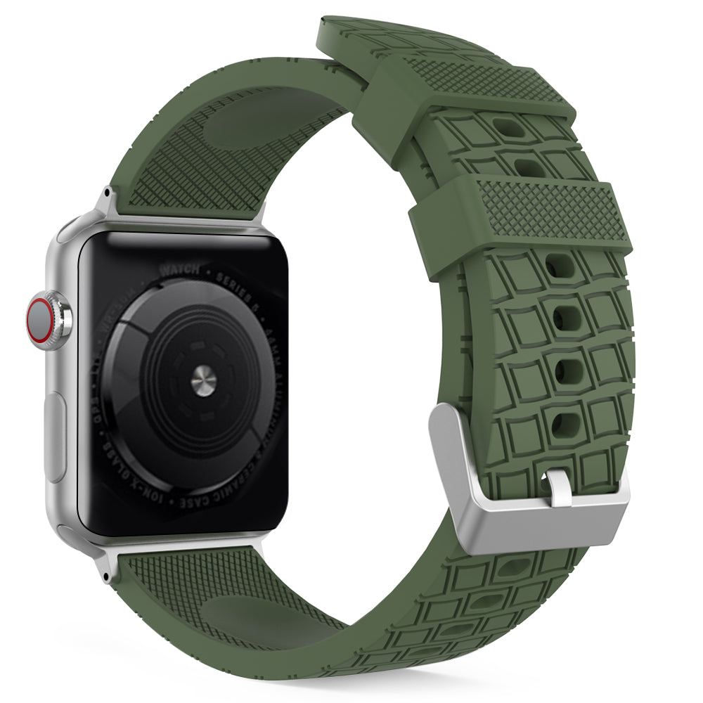 AHASTYLE WA03 For Apple Watch Series 1 2 3 38mm 9 8 7 41mm 6 5 4 SE (2022) SE (2023) SE 40mm Textured Silicone Smart Watch Strap AHASTYLE WA03 For Apple Watch Series 1 2 3 38mm 9 8 7 41mm 6 5 4 SE (2022) SE (2023) SE 40mm Textured Silicone Smart Watch Strap